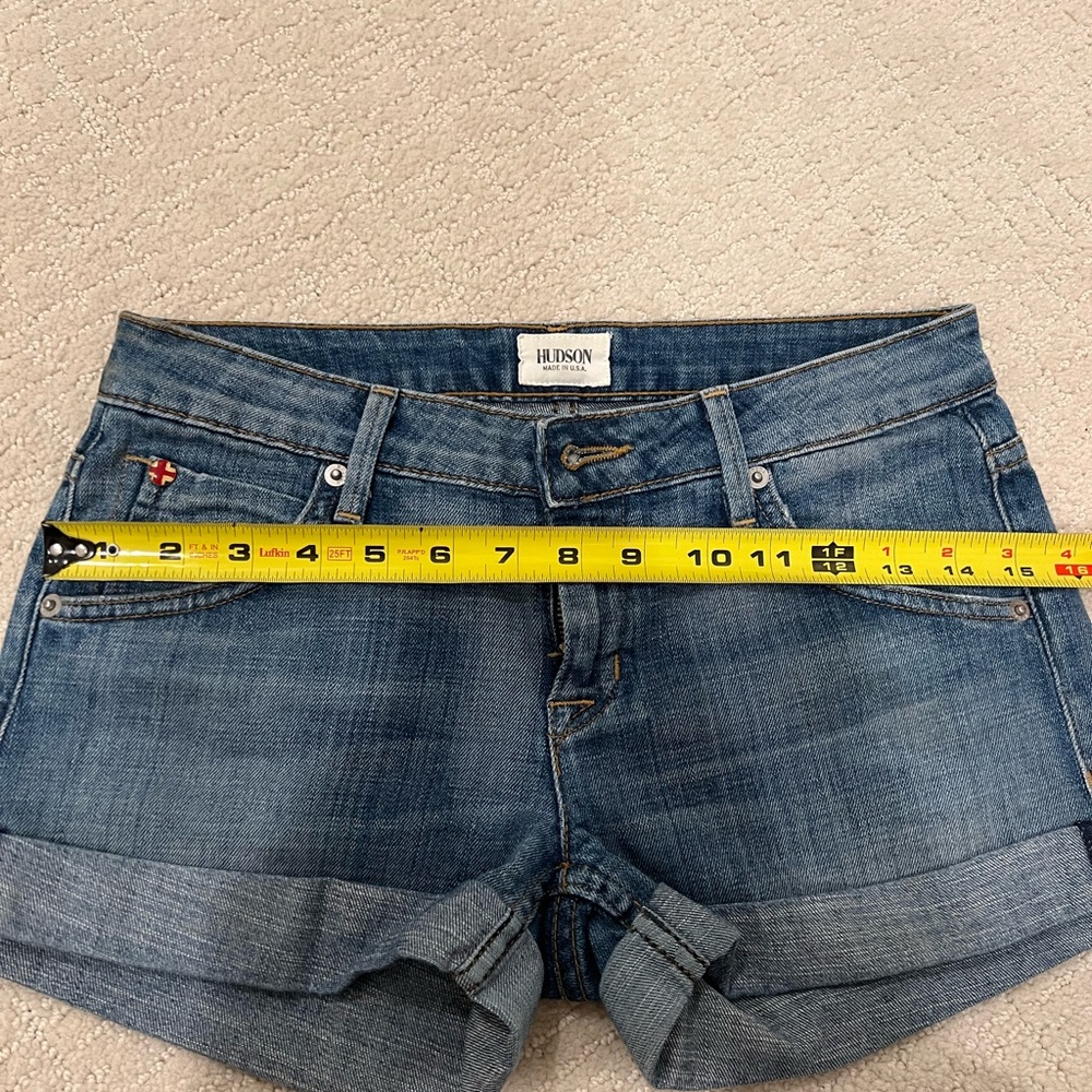 Hudson Hampton cuffed denim shorts. Made in L.A. Size  25